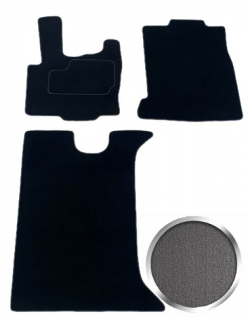 Covorase auto - Covor podea MAMMOOTH Velours, 1 buc., set, culoare gri, potrivit AUDI A6 C8 02.18-
