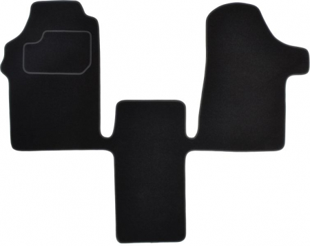 Covor podea MAMMOOTH Velours, 1 buc., set, culoare neagra, potrivit MERCEDES VITO / MIXTO (W639), VITO (W639) 09.03-, Delivery van