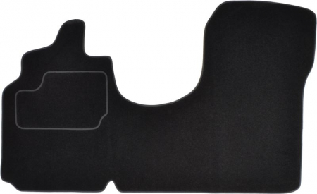 Covorase auto - Covor podea MAMMOOTH Velours, 2 buc., fata, set, culoare neagra, potrivit FIAT SCUDO 01.07-03.16, Delivery van