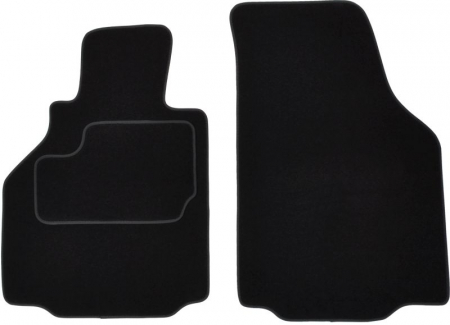 Covor podea MAMMOOTH Velours, 2 buc., fata, set, culoare neagra, potrivit PORSCHE BOXSTER 09.96-12.04, Coupe