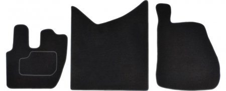 Covor podea MAMMOOTH Velours, 3 buc., fata/spate, set, culoare neagra, potrivit RVI PREMIUM 2 10.05-