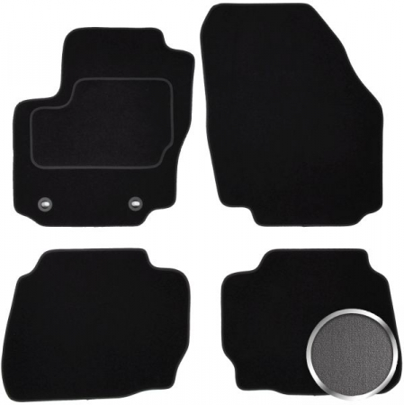 Covor podea MAMMOOTH Velours, 4 buc., fata/spate, set, culoare gri, potrivit FORD MONDEO IV 03.07-01.15, Saloon