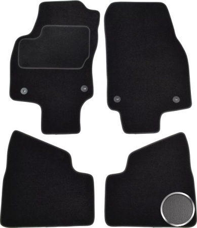 Covor podea MAMMOOTH Velours, 4 buc., fata/spate, set, culoare gri, potrivit OPEL ASTRA H, ASTRA H/KOMBI 01.04-10.14, Saloon