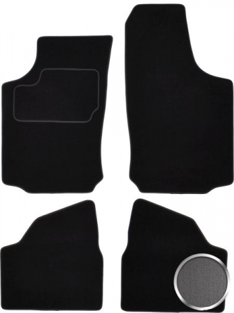 Covorase auto - Covor podea MAMMOOTH Velours, 4 buc., fata/spate, set, culoare gri, potrivit OPEL CORSA C, CORSA C/HATCHBACK 09.00-12.12, Saloon