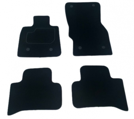 Covor podea MAMMOOTH Velours, 4 buc., fata/spate, set, culoare neagra, potrivit ALFA ROMEO STELVIO 12.16-, SUV