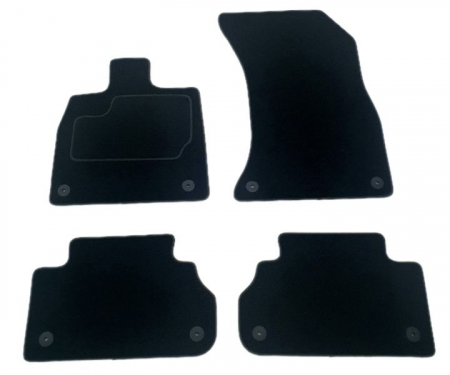 Covor podea MAMMOOTH Velours, 4 buc., fata/spate, set, culoare neagra, potrivit AUDI Q5 06.16-, SUV