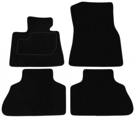 Covor podea MAMMOOTH Velours, 4 buc., fata/spate, set, culoare neagra, potrivit BMW X5 (G05, F95) 08.18-, SUV