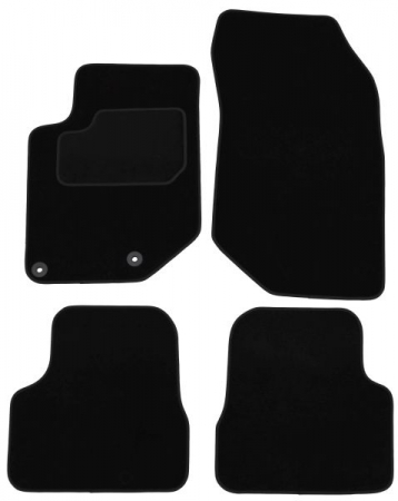 Accesorii auto - Covor podea MAMMOOTH Velours, 4 buc., fata/spate, set, culoare neagra, potrivit DS DS 3 / DS 3 05.19-12.22, SUV