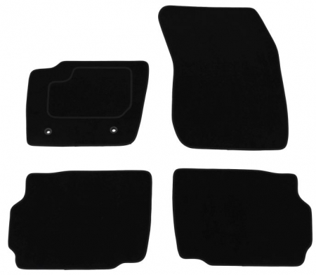 Covor podea MAMMOOTH Velours, 4 buc., fata/spate, set, culoare neagra, potrivit FORD MONDEO IV 03.07-01.15, Saloon / Station wagon