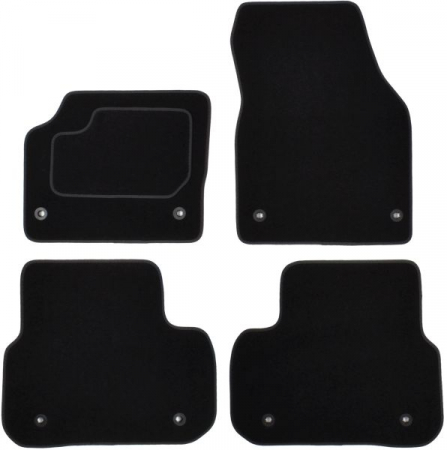 Covor podea MAMMOOTH Velours, 4 buc., fata/spate, set, culoare neagra, potrivit LAND ROVER DISCOVERY SPORT 09.14-, Off-road / SUV