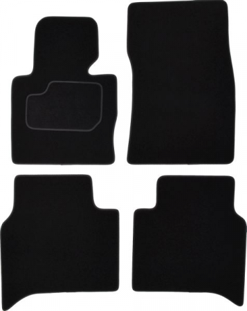 Covor podea MAMMOOTH Velours, 4 buc., fata/spate, set, culoare neagra, potrivit LAND ROVER RANGE ROVER III 03.02-08.12, Off-road / SUV