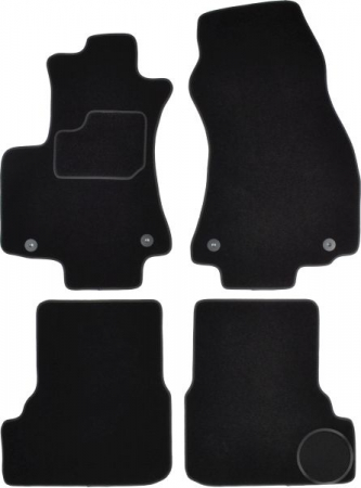 Covorase auto - Covor podea MAMMOOTH Velours, 4 buc., fata/spate, set, culoare neagra, potrivit OPEL ZAFIRA B, ZAFIRA B/MINIVAN 07.05-04.15, Van, 5 places