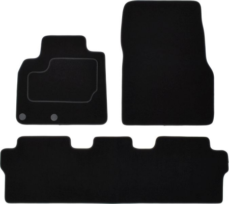 Covor podea MAMMOOTH Velours, 4 buc., fata/spate, set, culoare neagra, potrivit RENAULT ESPACE IV 11.02-, Delivery van