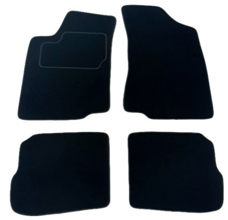 Accesorii auto - Covor podea MAMMOOTH Velours, 4 buc., fata/spate, set, culoare neagra, potrivit VW PASSAT B3/B4 02.88-05.97, Saloon