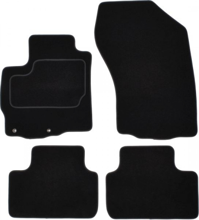 Accesorii auto - Covor podea MAMMOOTH Velours, set, culoare neagra, potrivit PEUGEOT 4008 05.12-, Off-road / SUV