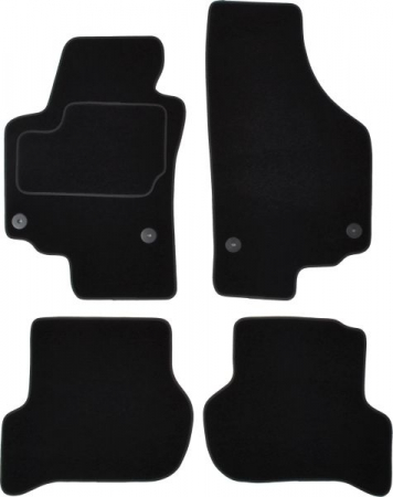 Covor podea MAMMOOTH Velours, set, culoare neagra, potrivit SEAT ALTEA XL 10.06-07.15, Off-road / SUV