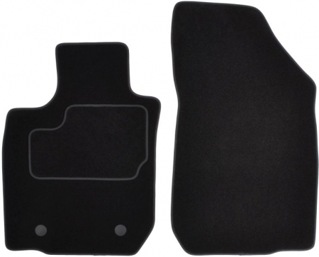 Accesorii auto - Covorase auto (fata, velur, 2 bucati, culoare negru) DACIA LOGAN dupa 2008 