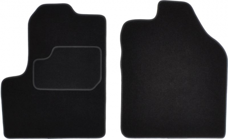 Accesorii auto - Covorase auto (fata, velur, 2 bucati, culoare negru) FORD TOURNEO CONNECT, TOURNEO CONNECT V408, TRANSIT CONNECT, TRANSIT CONNECT V408 dupa 2002  