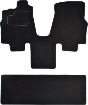 Accesorii auto - Covorase auto (fata, velur, 2 bucati, culoare negru) KIA CARNIVAL II intre 2001-2006