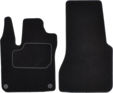 Accesorii auto - Covorase auto (fata, velur, 2 bucati, culoare negru) SMART FORTWO dupa 2014 