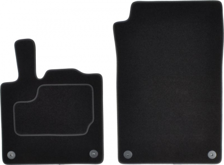 Accesorii auto - Covorase auto (fata, velur, 2 bucati, culoare negru) SMART FORTWO intre 2004-2007