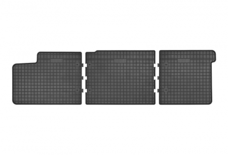 Covorase auto - Covorase auto (middle, cauciuc, 3 bucati, culoare negru, 2 row of scaune) VW TRANSPORTER V intre 2003-2015 