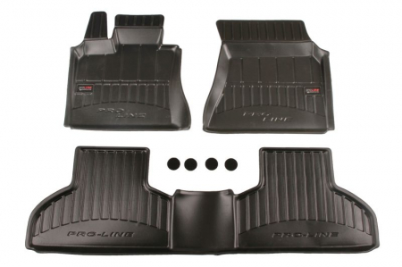 Accesorii auto - Covorase auto (set, cauciuc, 3 bucati, culoare negru) BMW X5 (F15, F85) intre 2013-2018 
