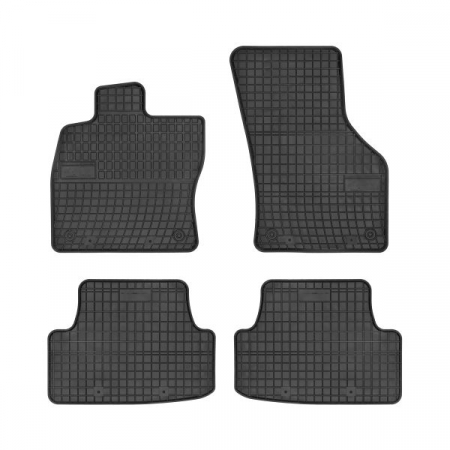 Covorase auto (set, cauciuc, 4 bucati, culoare negru) AUDI A3; SEAT LEON; VW GOLF VII dupa 2012  Accesorii auto - Covorase auto (set, cauciuc, 4 bucati, culoare negru) AUDI A3; SEAT LEON; VW GOLF VII dupa 2012