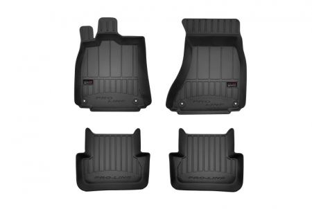 Accesorii auto - Covorase auto (set, cauciuc, 4 bucati, culoare negru) AUDI A4 intre 2007-2015 