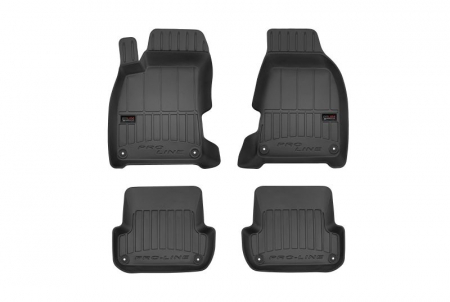 Accesorii auto - Covorase auto (set, cauciuc, 4 bucati, culoare negru) AUDI A4; SEAT EXEO intre 2004-2013