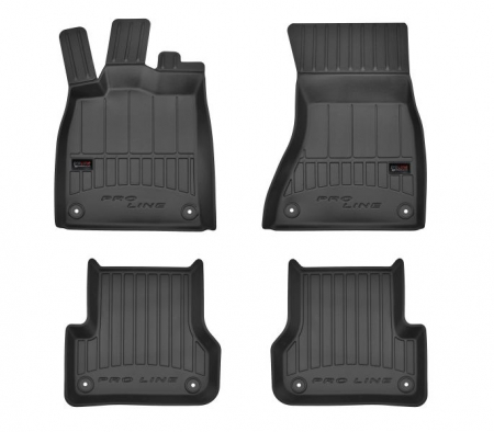 Accesorii auto - Covorase auto (set, cauciuc, 4 bucati, culoare negru) AUDI A6, A6 ALLROAD intre 2010-2018 