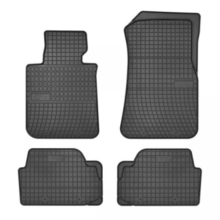 Covorase auto - Covorase auto (set, cauciuc, 4 bucati, culoare negru) BMW Seria 1 (E81), 1 (E82), 1 (E88), X1 (E84) intre 2006-2015