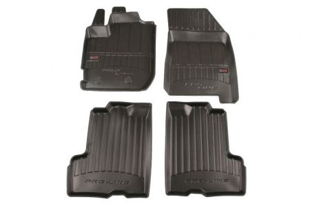 Accesorii auto - Covorase auto (set, cauciuc, 4 bucati, culoare negru) DACIA DUSTER dupa 2017 