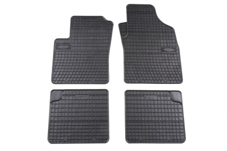 Accesorii auto - Covorase auto (set, cauciuc, 4 bucati, culoare negru) FIAT 500, PANDA; FORD KA dupa 2003 