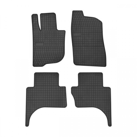 Accesorii auto - Covorase auto (set, cauciuc, 4 bucati, culoare negru) FIAT FULLBACK; MITSUBISHI L 200 / TRITONdupa 2015 