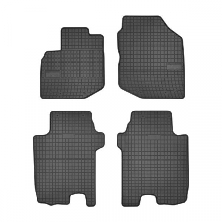 Covorase auto - Covorase auto (set, cauciuc, 4 bucati, culoare negru) HONDA JAZZ III dupa 2008 