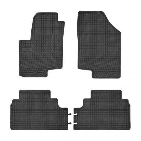 Accesorii auto - Covorase auto (set, cauciuc, 4 bucati, culoare negru) HYUNDAI IX20; KIA VENGA dupa 2010 