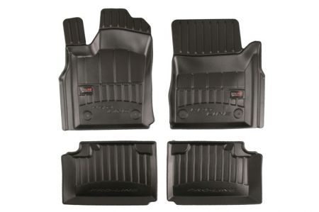 Accesorii auto - Covorase auto (set, cauciuc, 4 bucati, culoare negru) JEEP COMPASS dupa 2017 