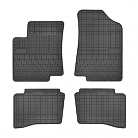 Accesorii auto - Covorase auto (set, cauciuc, 4 bucati, culoare negru) KIA RIO III dupa 2011 