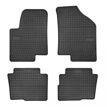 Accesorii auto - Covorase auto (set, cauciuc, 4 bucati, culoare negru) KIA SOUL dupa 2009 