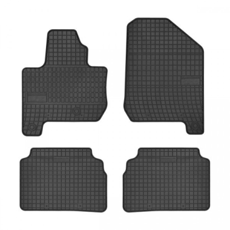 Accesorii auto - Covorase auto (set, cauciuc, 4 bucati, culoare negru) KIA SOUL II dupa 2014 