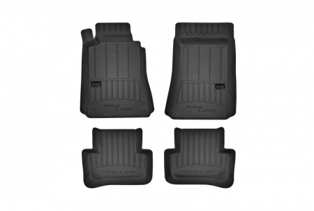 Accesorii auto - Covorase auto (set, cauciuc, 4 bucati, culoare negru) MERCEDES C T-MODEL (S203), C (W203) intre 2000-2007