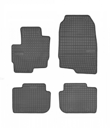 Accesorii auto - Covorase auto (set, cauciuc, 4 bucati, culoare negru) MITSUBISHI COLT VI intre 2004-2012
