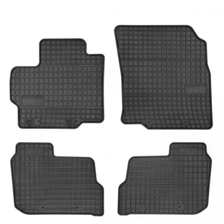 Accesorii auto - Covorase auto (set, cauciuc, 4 bucati, culoare negru) MITSUBISHI MIRAGE / SPACE STAR dupa 2012