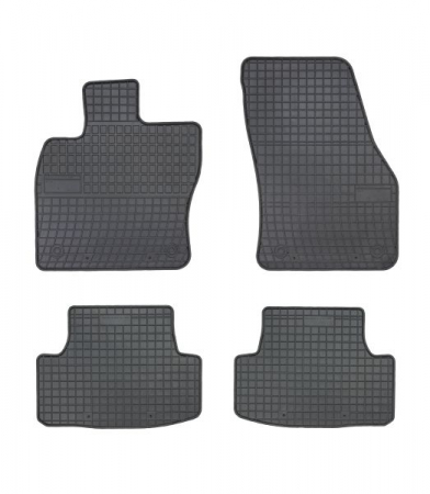 Covorase auto (set, cauciuc, 4 bucati, culoare negru) SEAT ATECA dupa 2016  Accesorii auto - Covorase auto (set, cauciuc, 4 bucati, culoare negru) SEAT ATECA dupa 2016