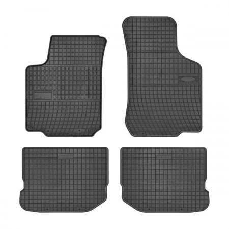 Accesorii auto - Covorase auto (set, cauciuc, 4 bucati, culoare negru) SEAT LEON, TOLEDO II; SKODA OCTAVIA I; VW BORA, GOLF IV, NEW BEETLE intre 1996-2013
