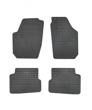 Accesorii auto - Covorase auto (set, cauciuc, 4 bucati, culoare negru) SKODA FABIA II intre 2007-2014 