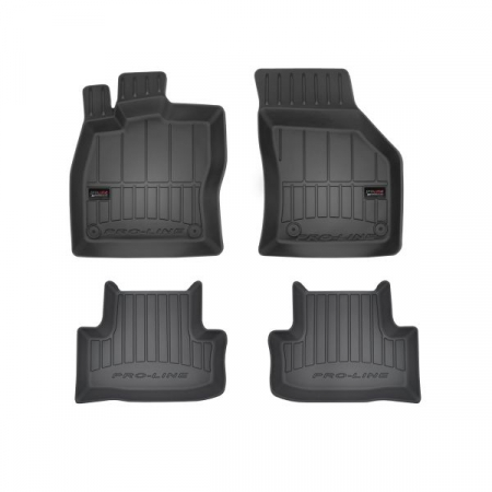 Accesorii auto - Covorase auto (set, cauciuc, 4 bucati, culoare negru) SKODA KAROQ dupa 2017 