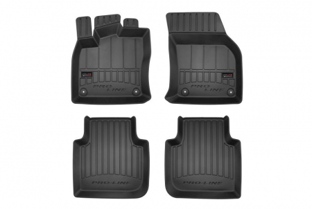 Accesorii auto - Covorase auto (set, cauciuc, 4 bucati, culoare negru) SKODA KODIAQ dupa 2016 