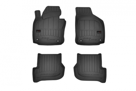 Covorase auto (set, cauciuc, 4 bucati, culoare negru) SKODA OCTAVIA II; VW GOLF VI intre 2004-2016
